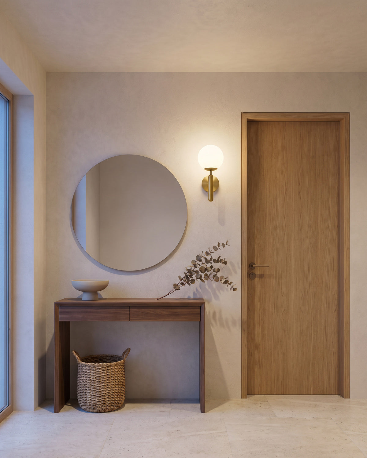 Applique Globule dans une autre ambiance, allumé
