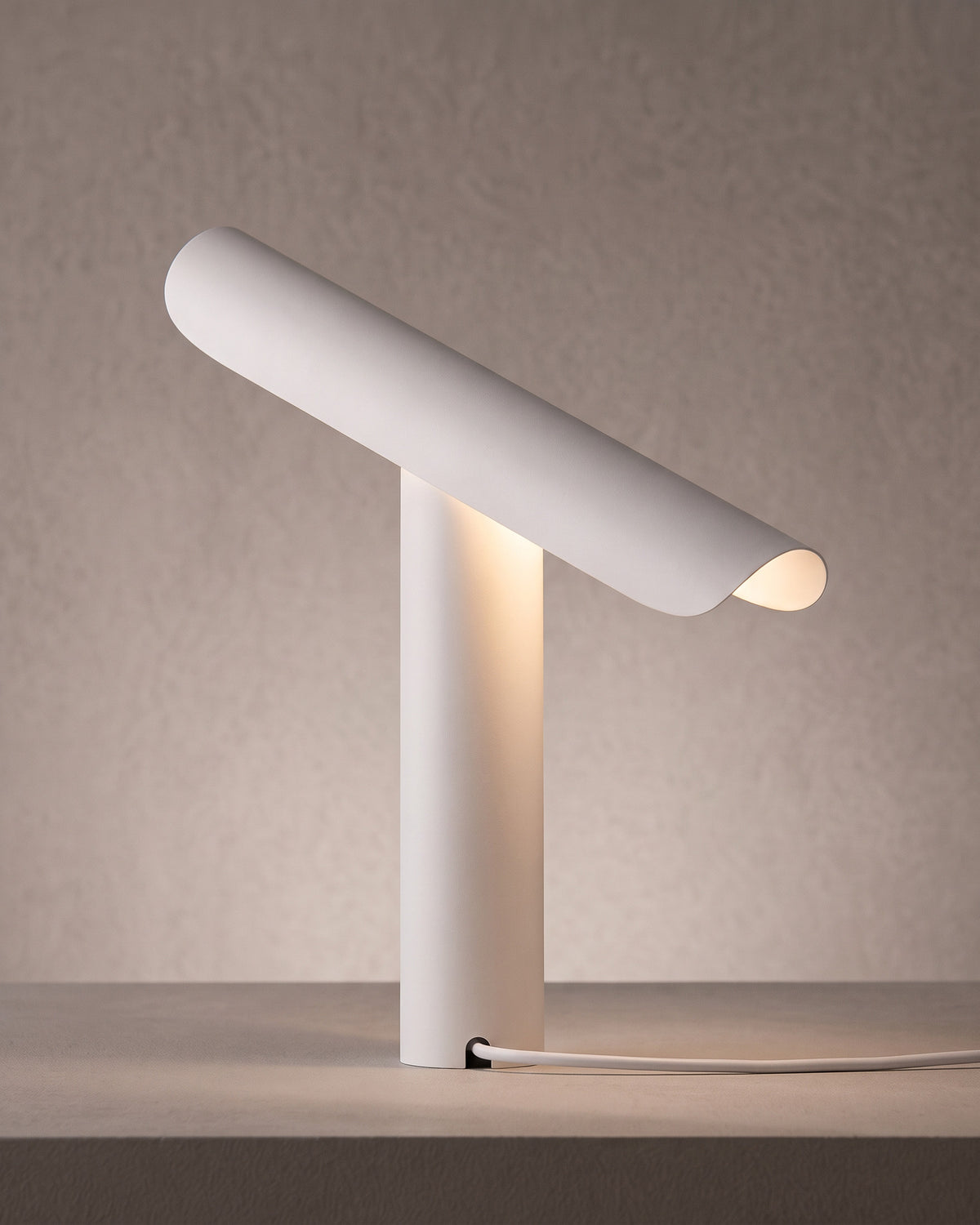 Lampe de table Gouttière, blanc