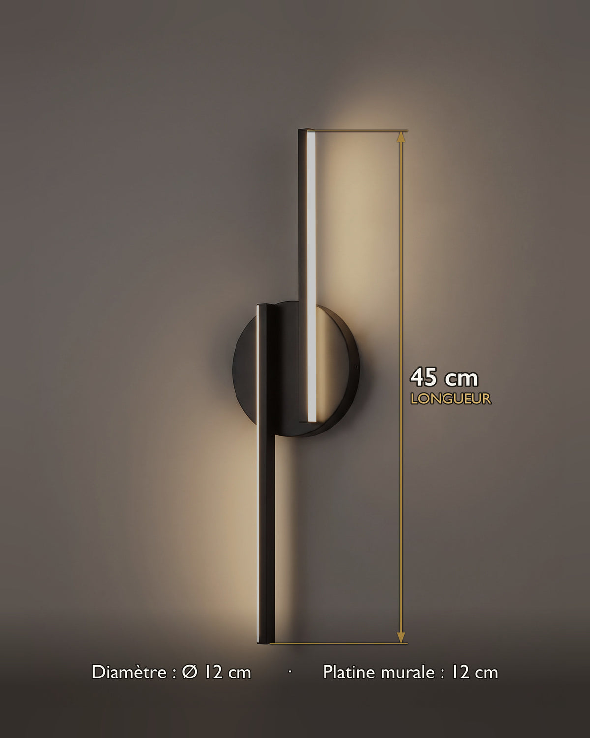 Applique Gnomon : carte des dimensions