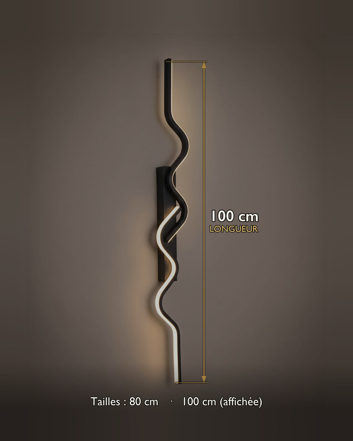 Applique Éclair, finition 100 cm
