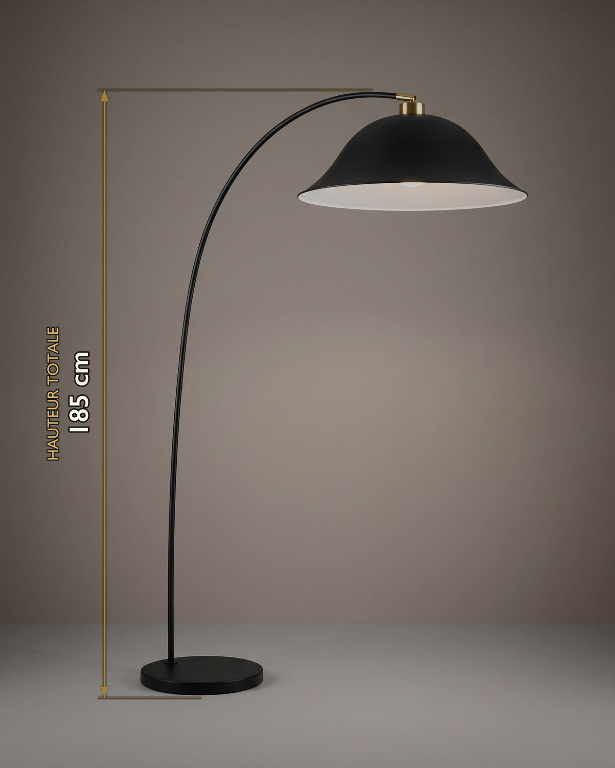 Lampadaire Cloche : carte des dimensions