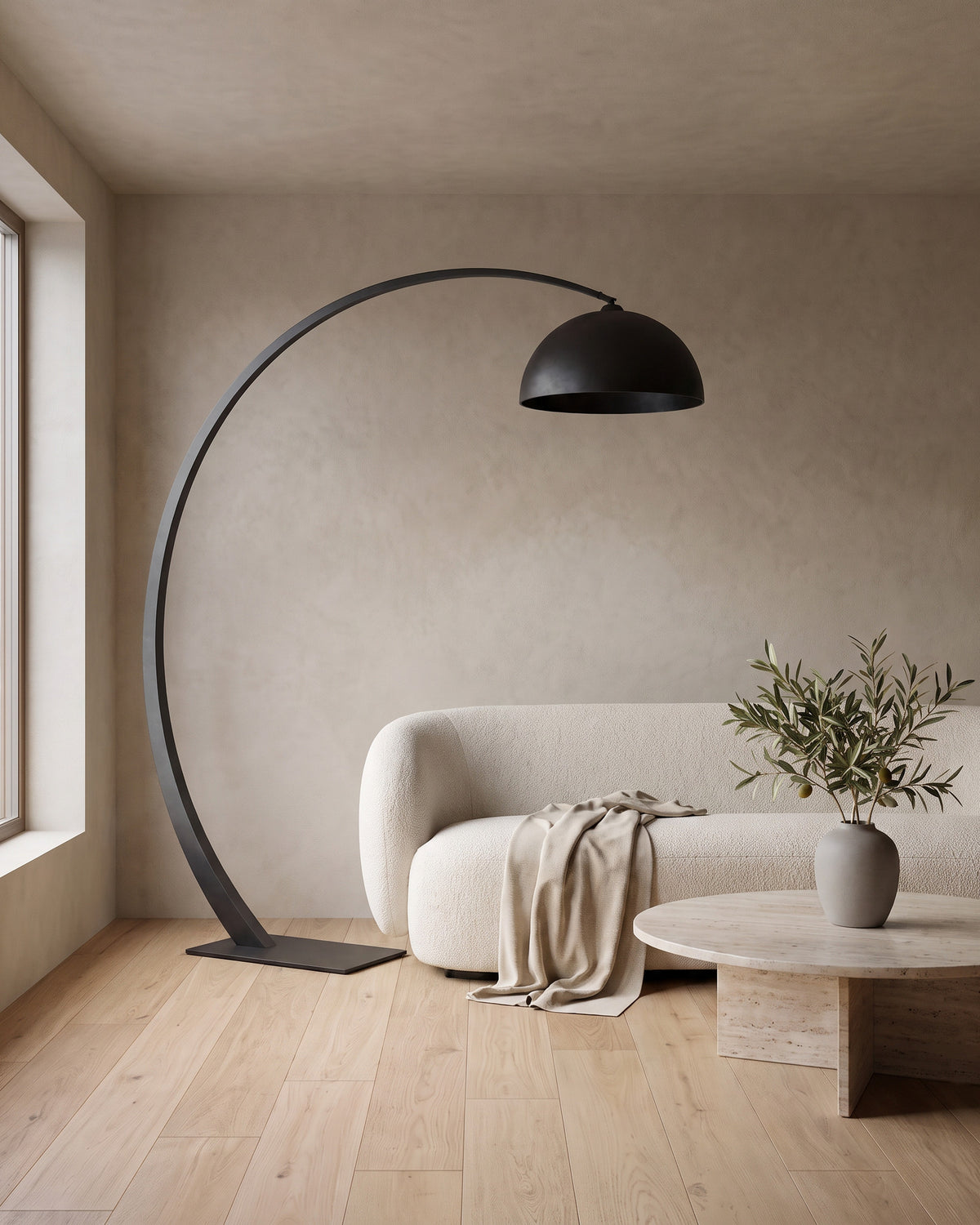 Lampadaire Croissant de jour, éteint