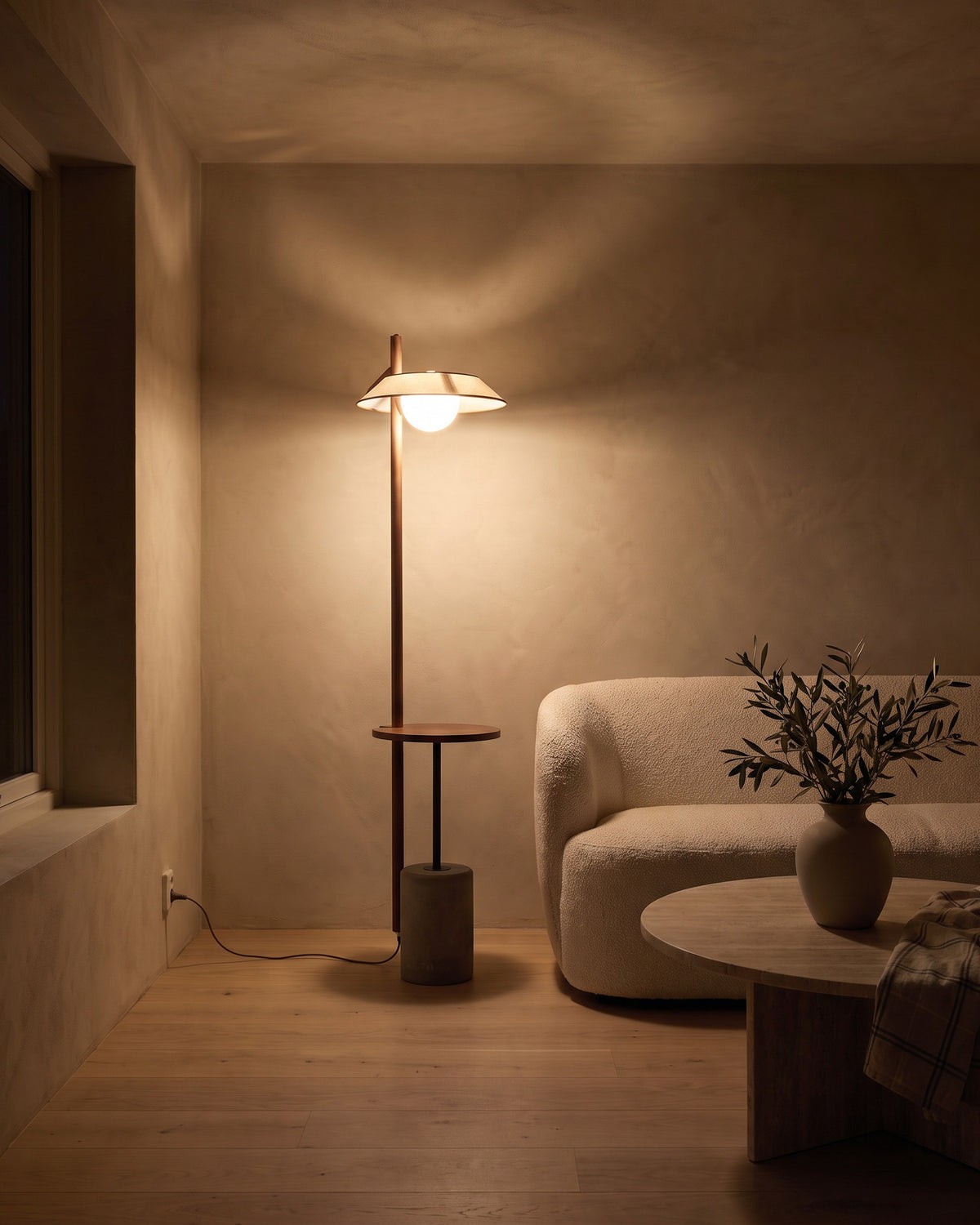 Lampadaire Halte allumé de nuit