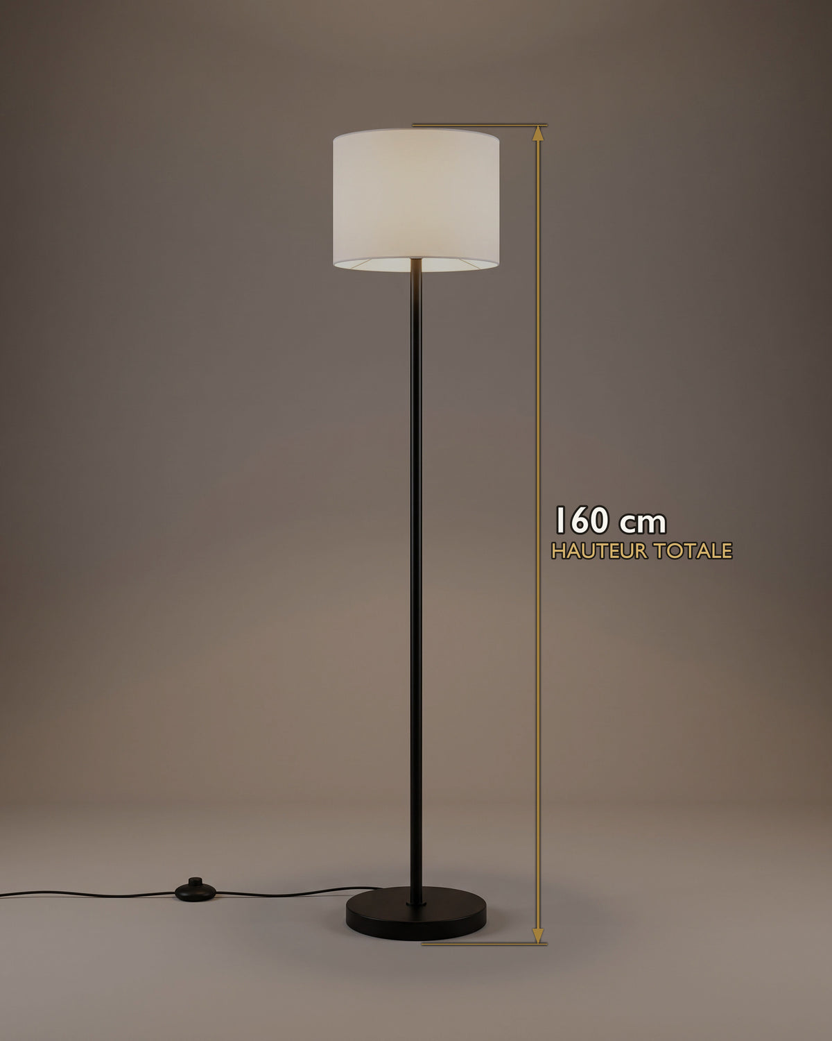 Lampadaire Pilier : carte des dimensions