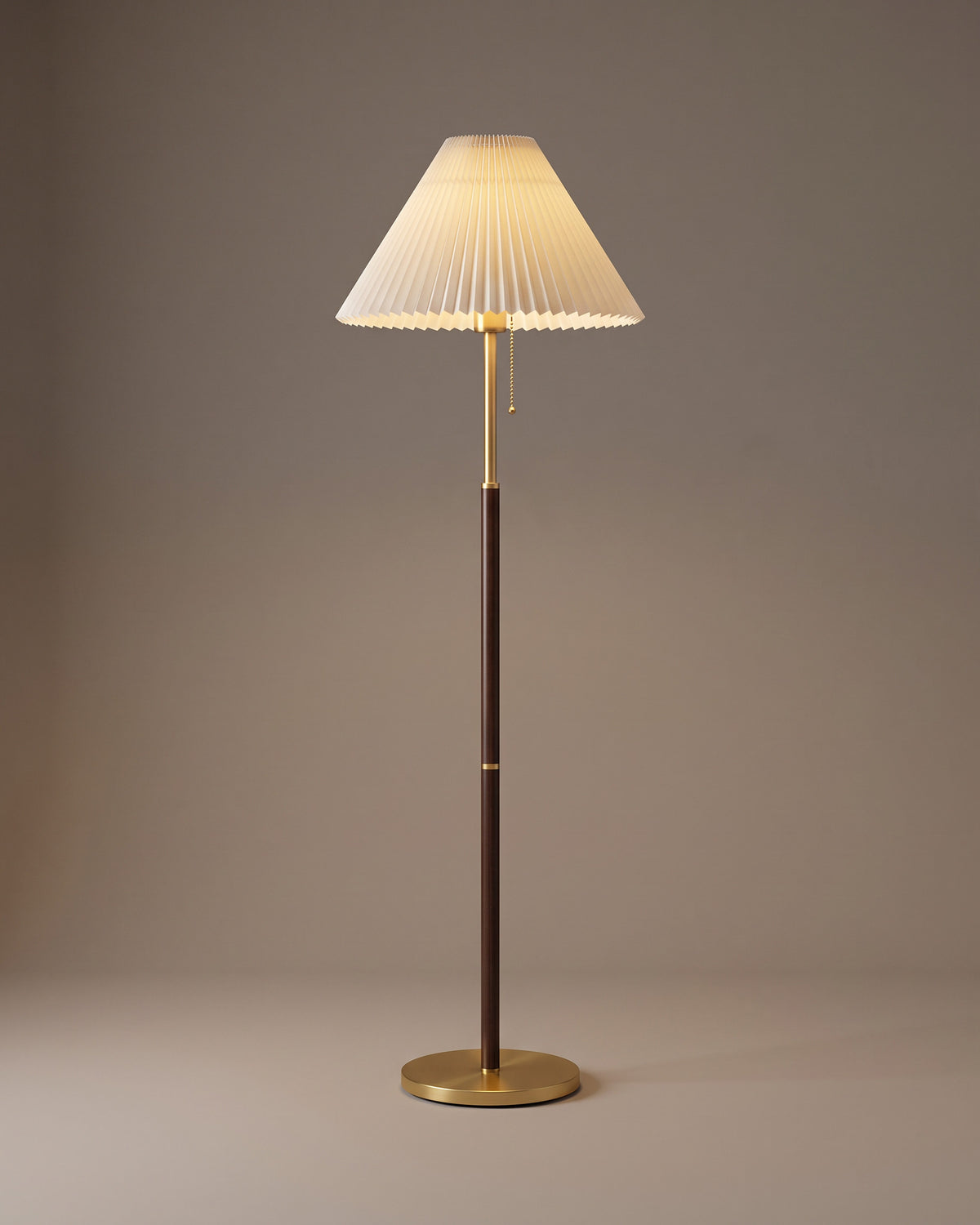 Lampadaire Ombrelle, allumé, photo studio