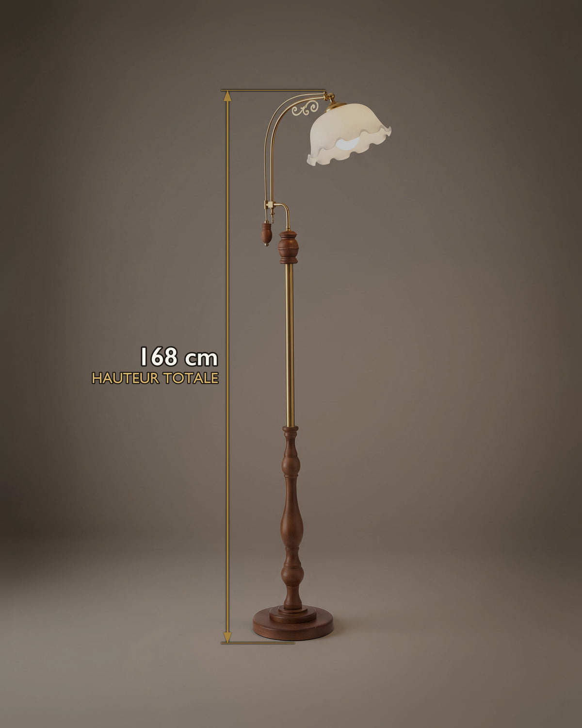 Lampadaire Églantine : carte des dimensions