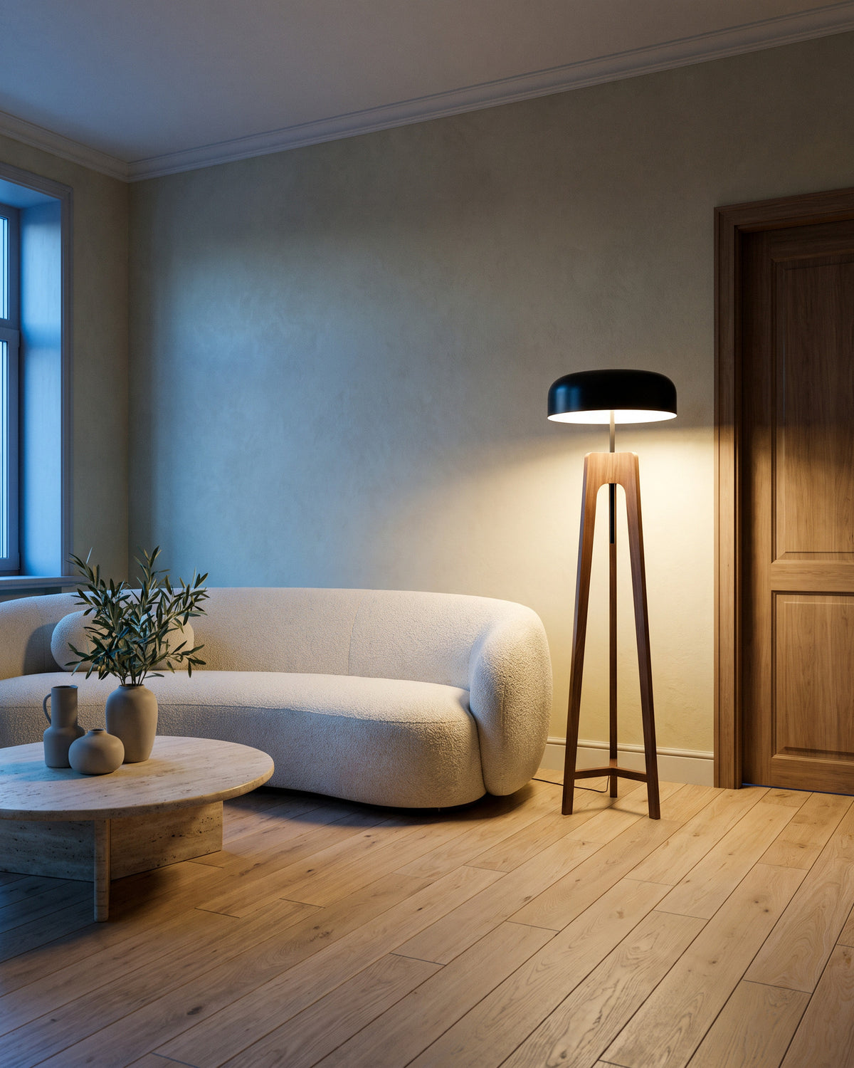 Lampadaire Chapeau dans une pièce : vue d'ensemble qui montre sa taille réelle