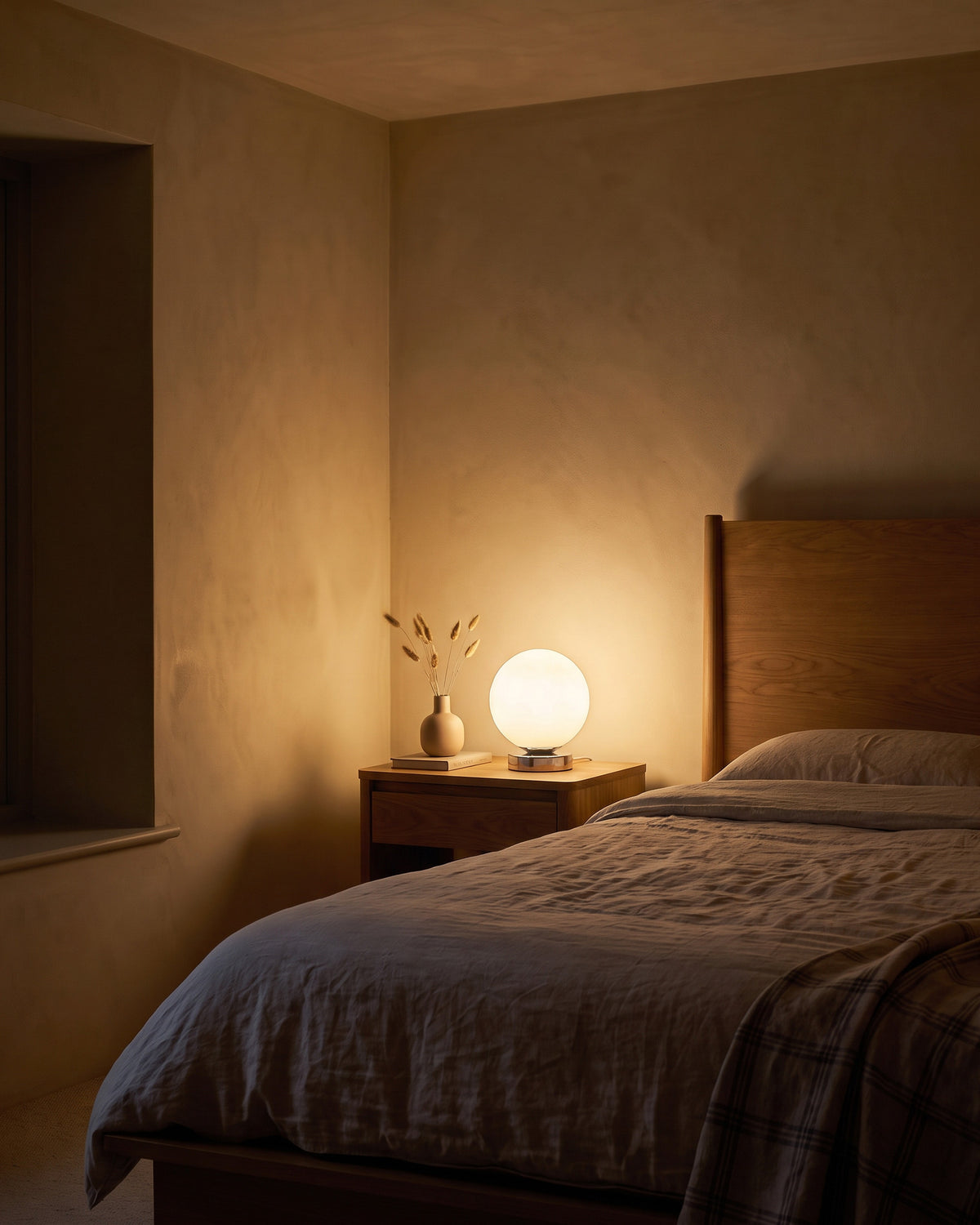 Lampe de table Pleine Lune allumé de nuit