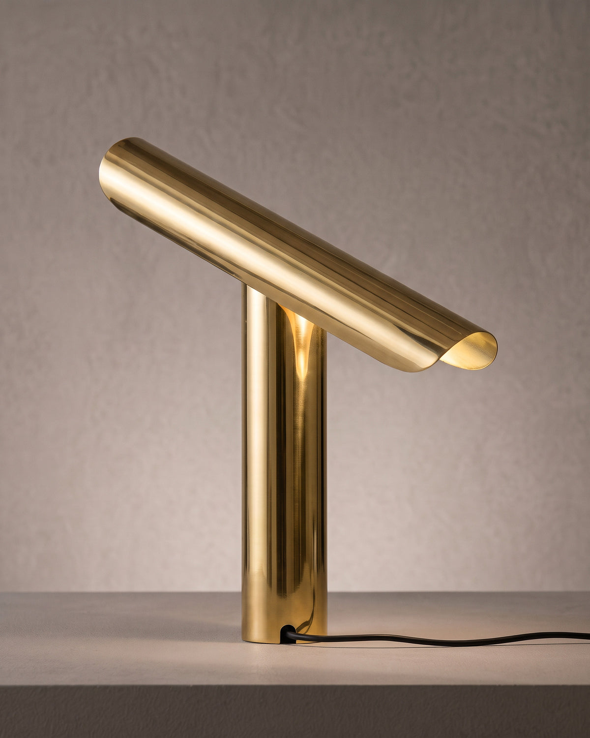 Lampe de table Gouttière, laiton