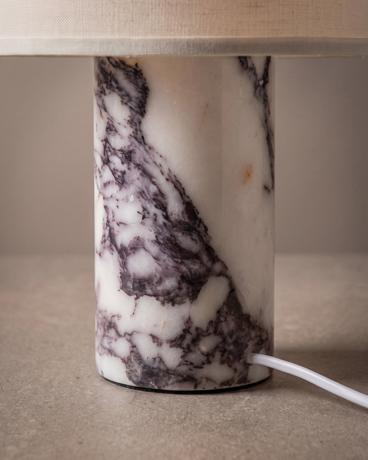 Lampe de table Améthyste : détail du pied
