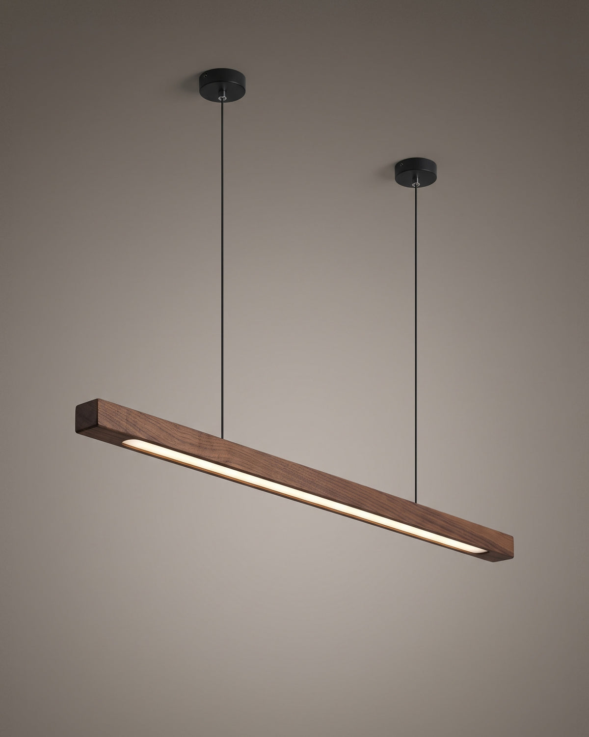 Suspension Ligne, allumée, photo studio