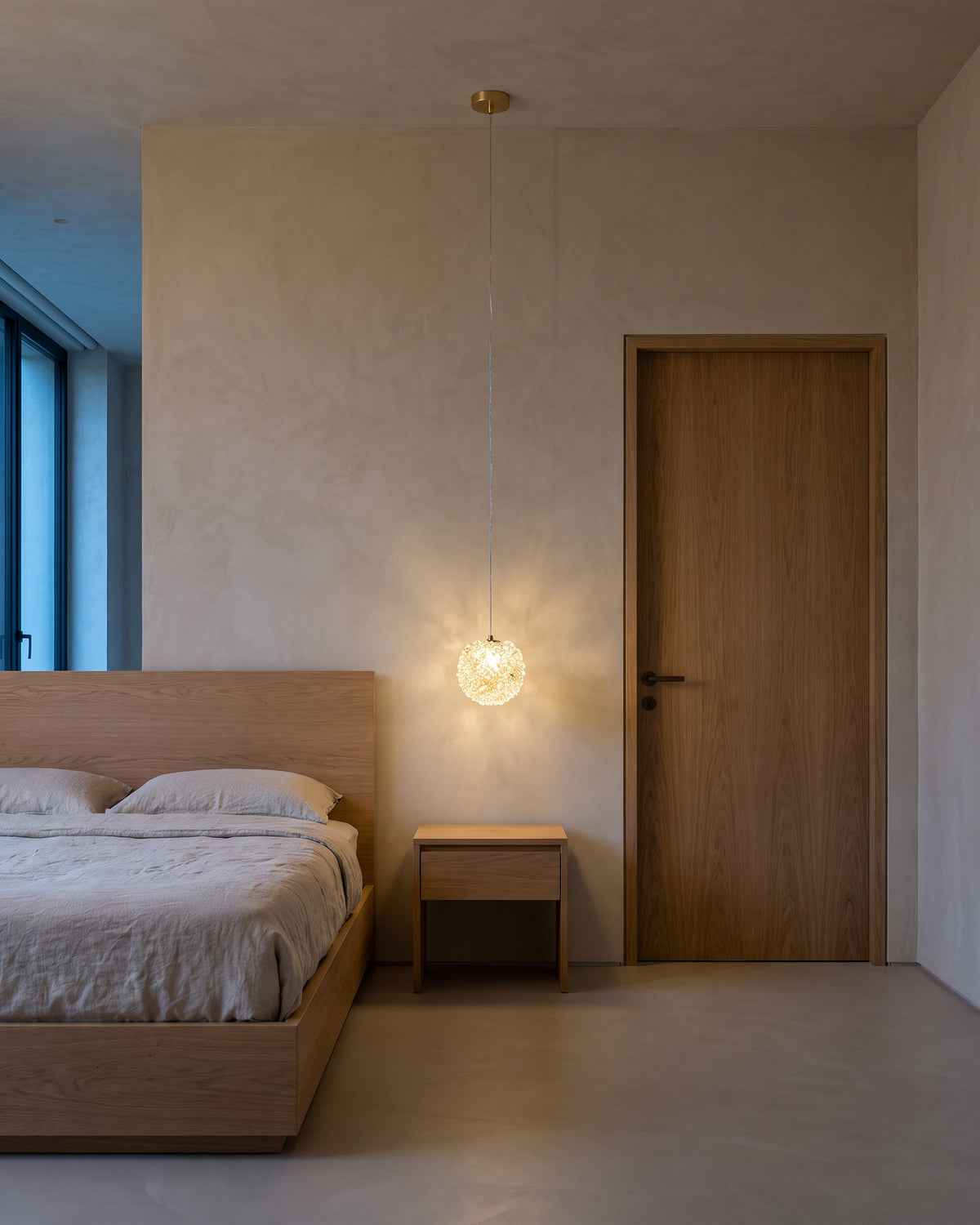 Suspension Banquise dans une chambre, vue d'ensemble qui montre sa