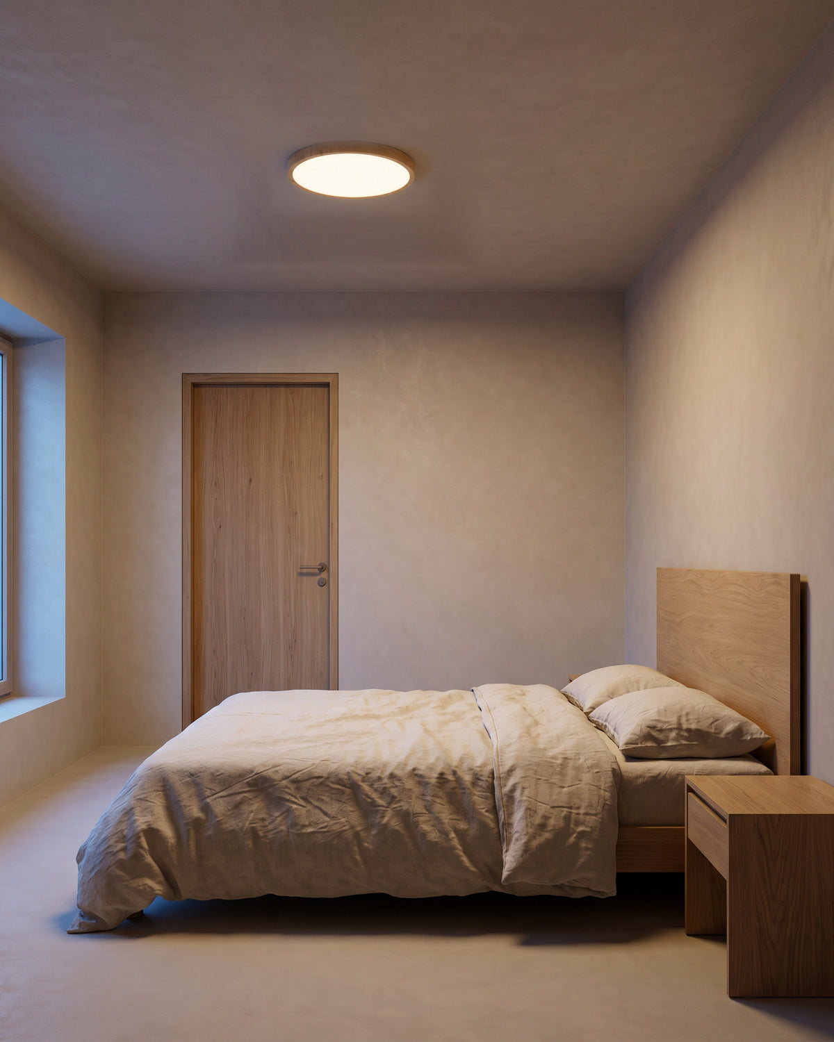 Plafonnier Orée, dans une chambre, vue d'ensemble qui montre sa