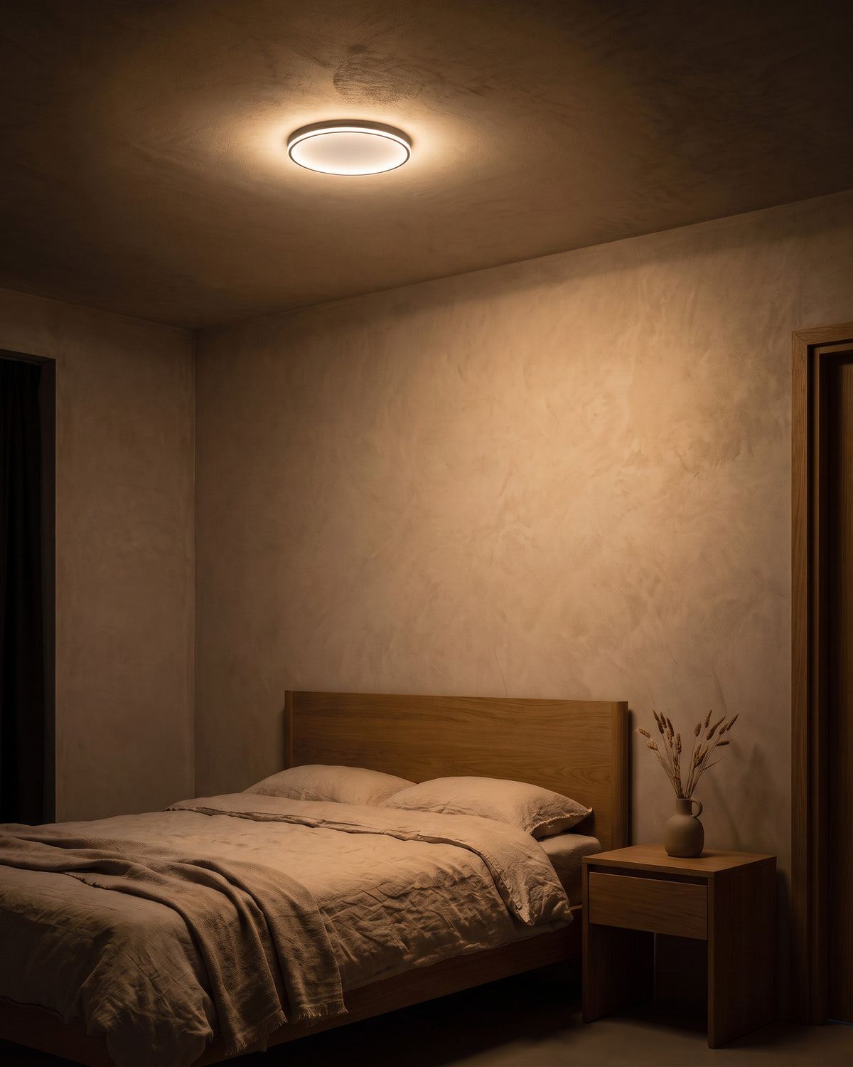 Plafonnier Cerclé allumé de nuit