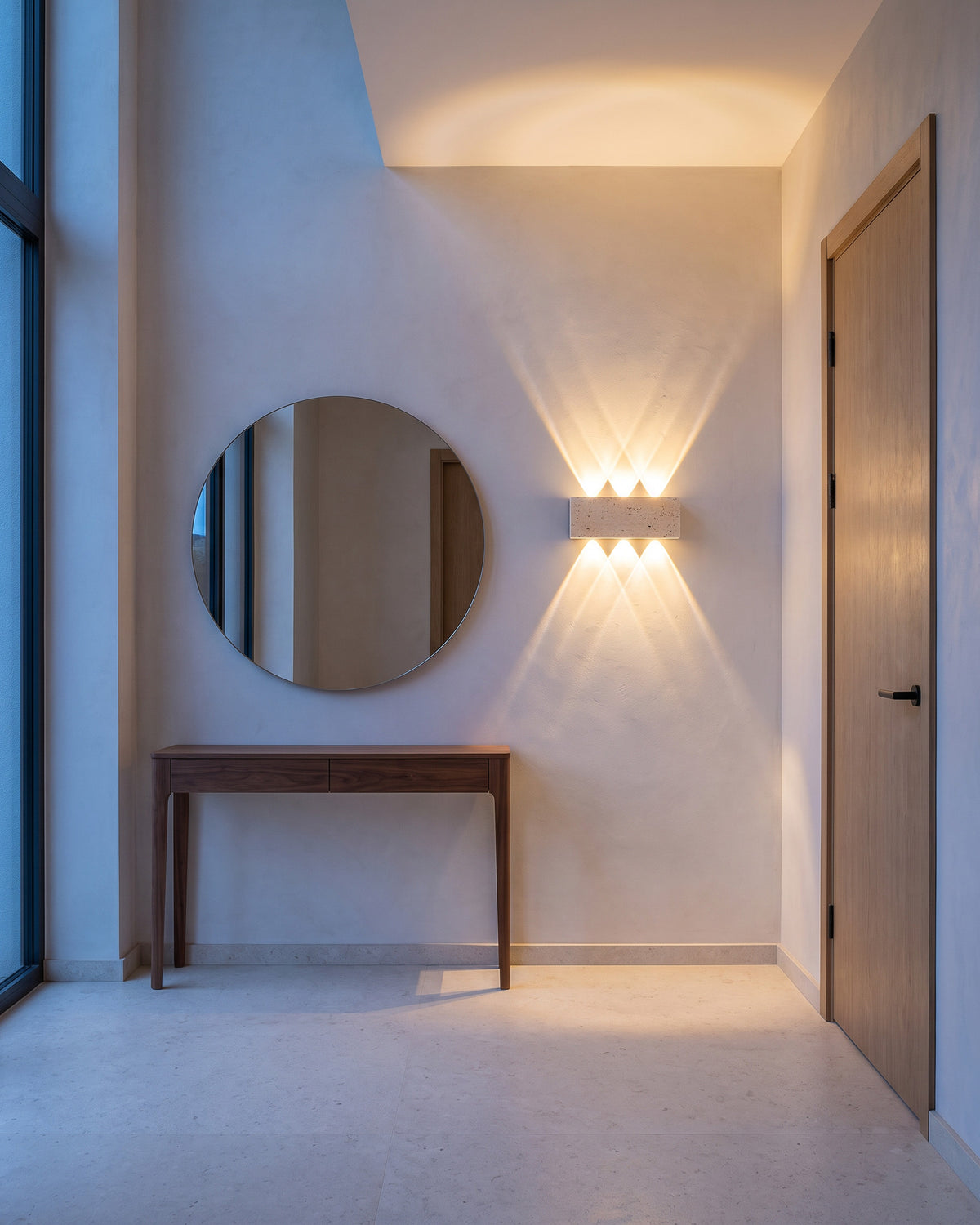 Applique Strate dans une entrée, vue d'ensemble qui montre sa