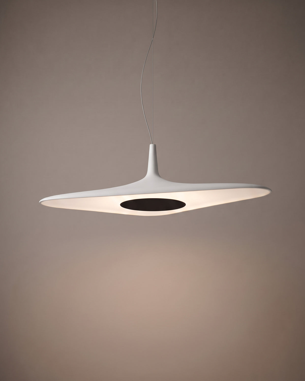 Suspension Voile, finition blanc