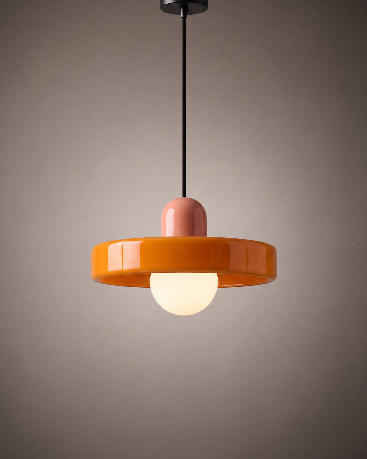 Suspension Émail, orange