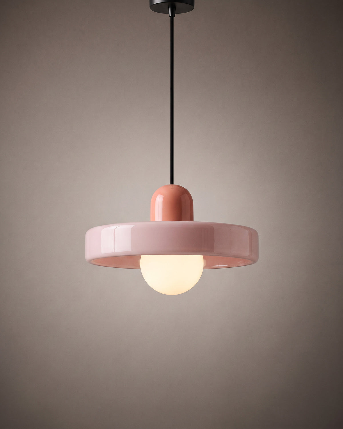 Suspension Émail, rose