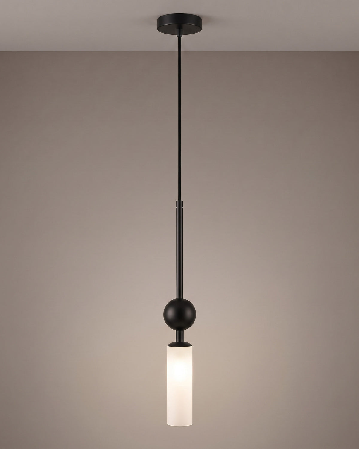 Suspension Opaline, noir