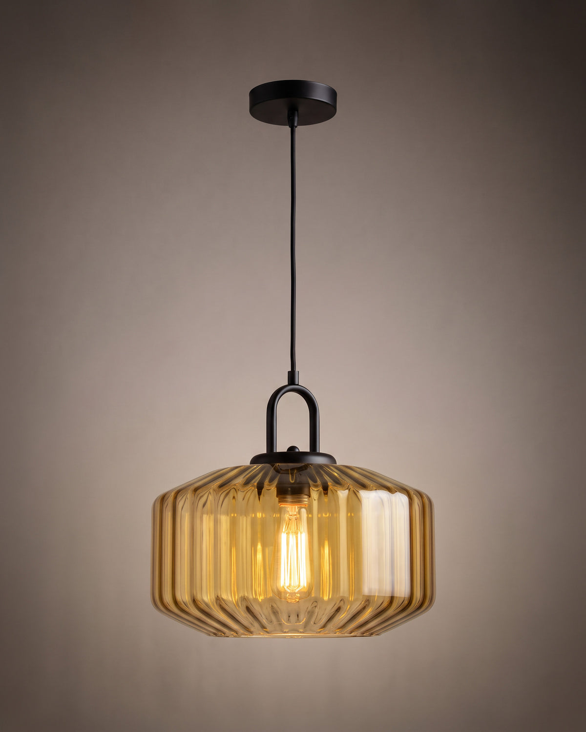 Suspension Lanterne, ambre