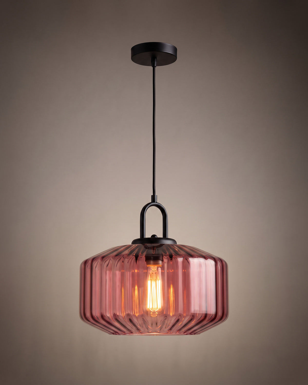 Suspension Lanterne, rose