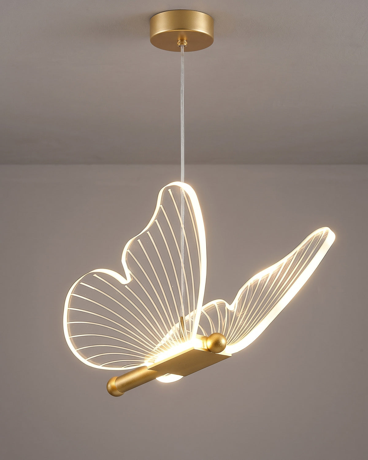 Suspension Papillon vue sous un autre angle