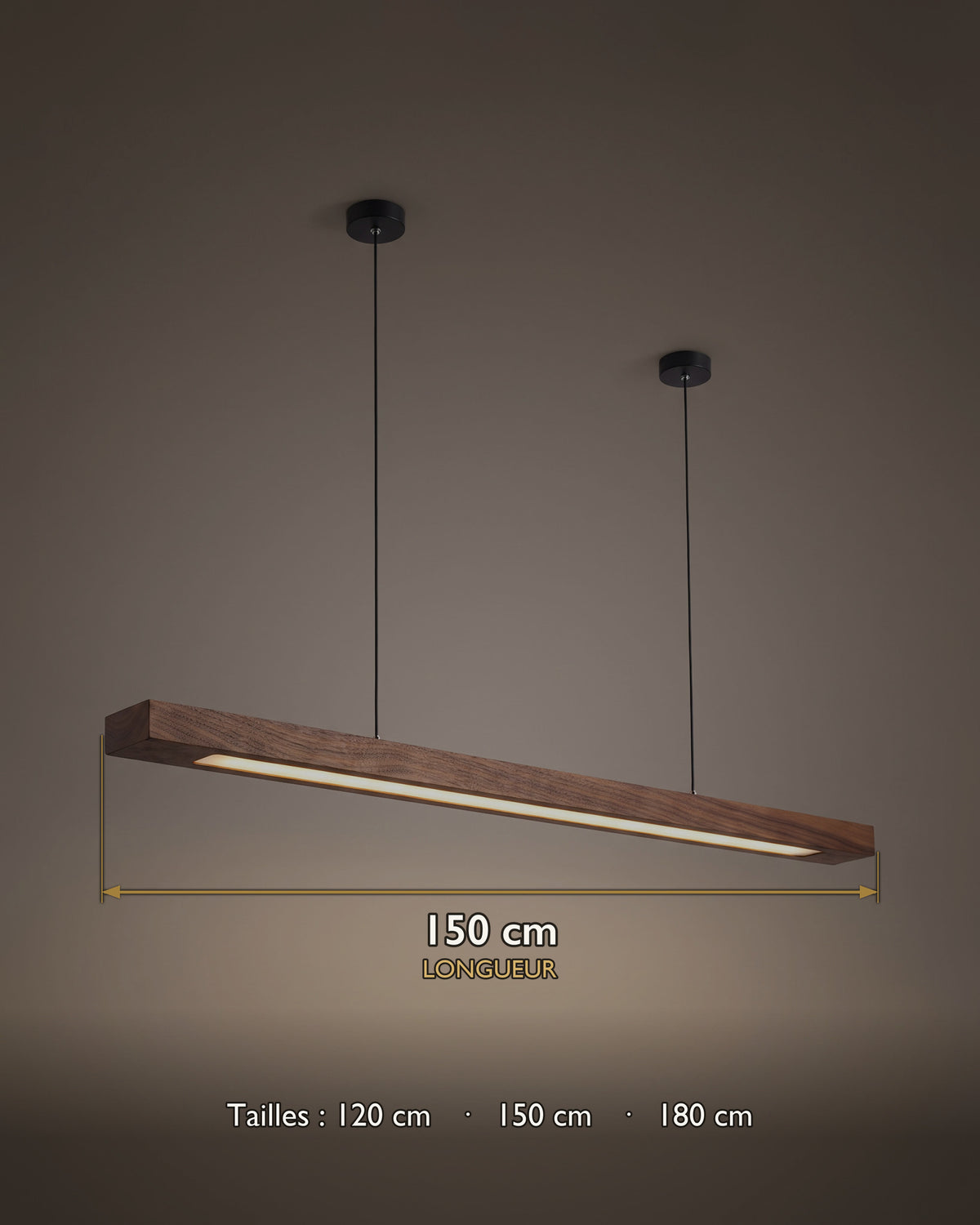 Suspension Madrier : carte des dimensions