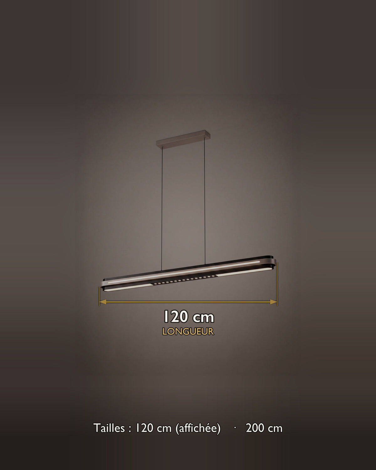 Suspension Graphite, 120 cm