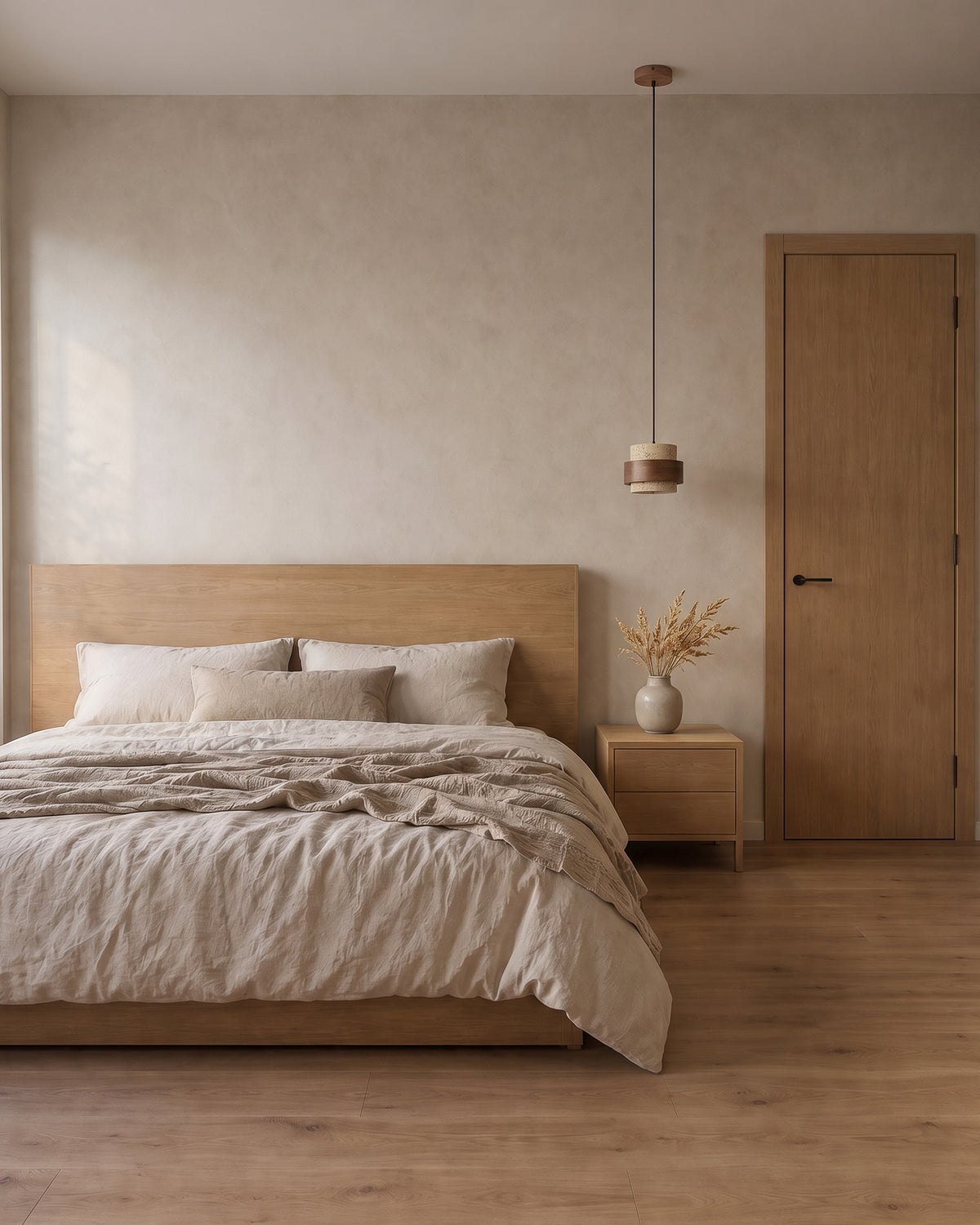 Suspension Tambour éteinte en journée dans une chambre